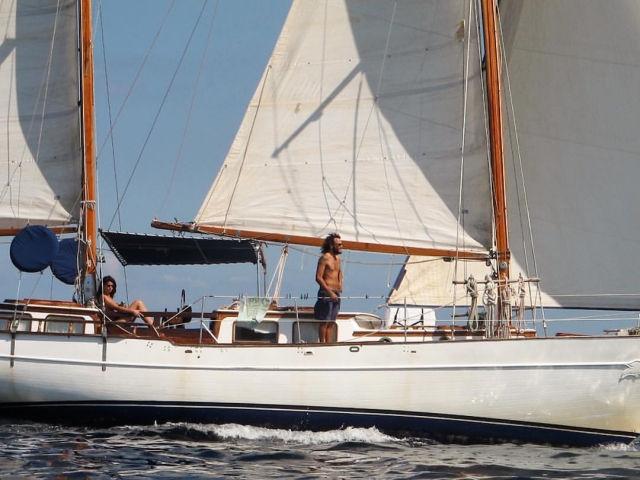 Velero hacia Formentera