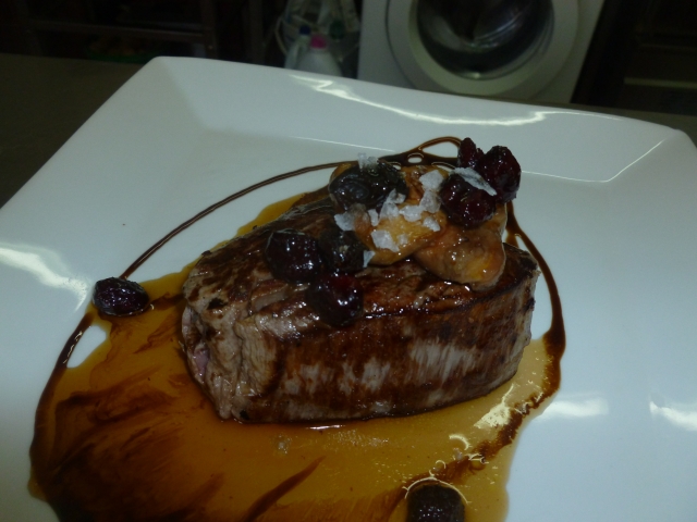  sirloin with foie 
