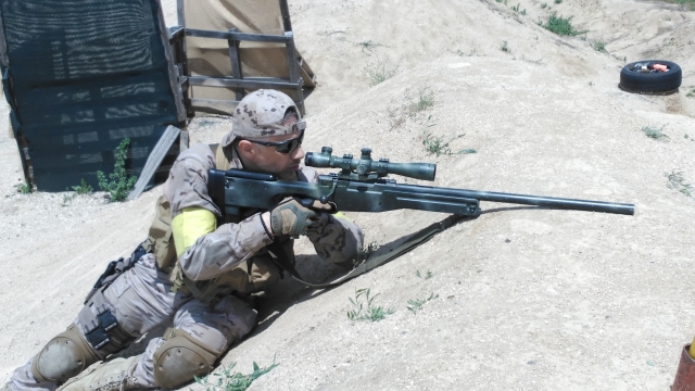 Apuntando a ras de suelo