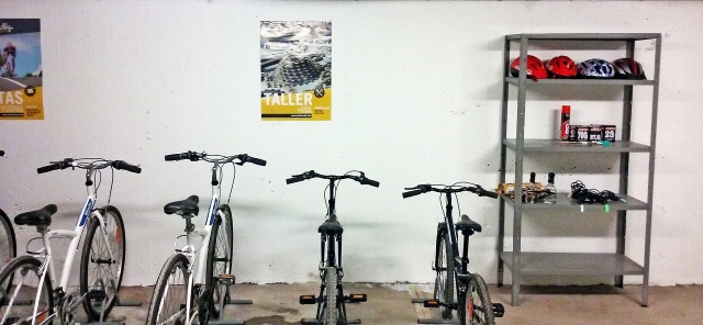 Bicicletas en sala adecuada