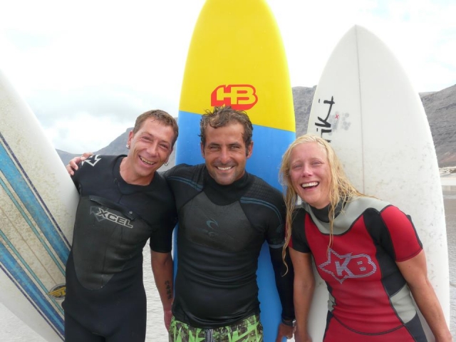 Cours avec surfeurs 