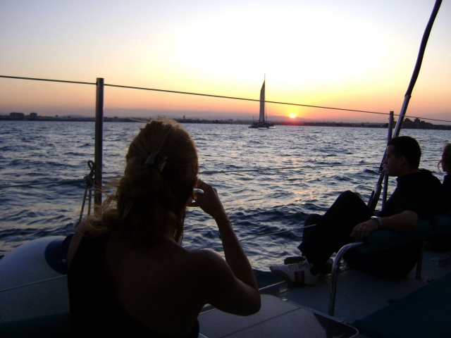 Plan despedida de soltero viendo el atardecer en Málaga