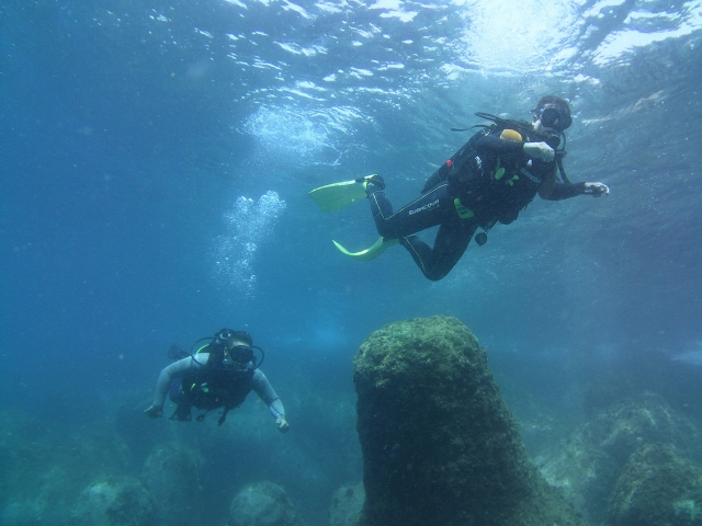  Diving with those at work 