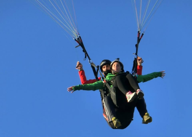 Ouverture des bras dans le parapente 