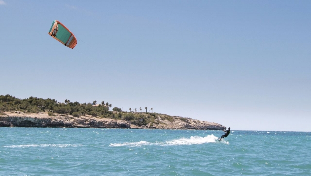  Von der CNA aus gehen wir in einen exklusiven Bereich zum Kitesurfen 