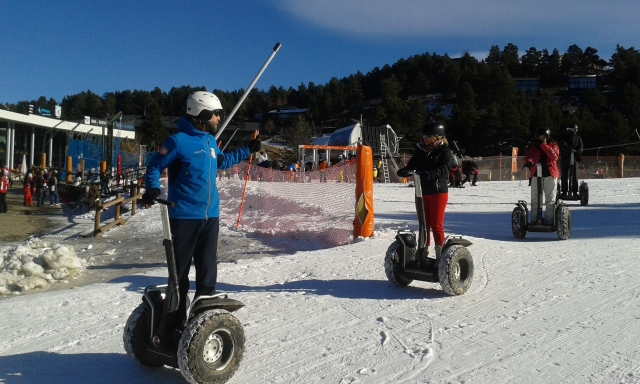  Segway dans la neige 