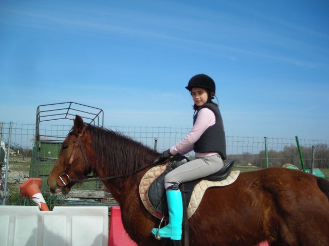 Alumna de nuestras clases de hípica