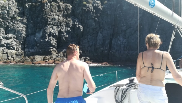 Disfrutando de Tenerife desde el barco