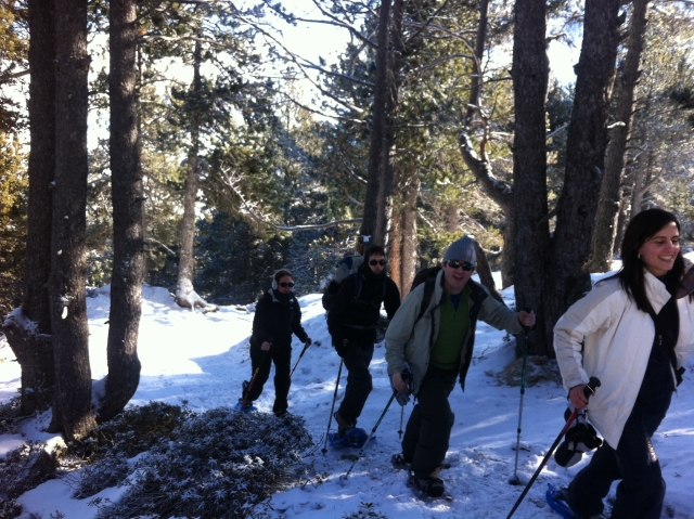  Departing with snowshoes 