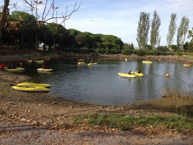  Kayaking in the reservoir 