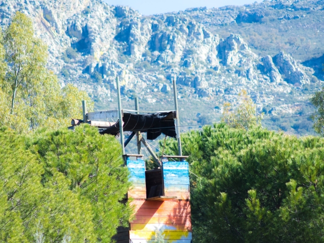  Zip line tower 