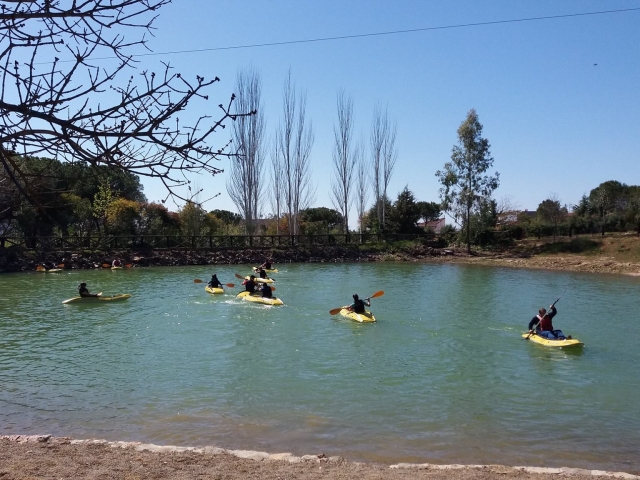  Paddling in Hornachos 