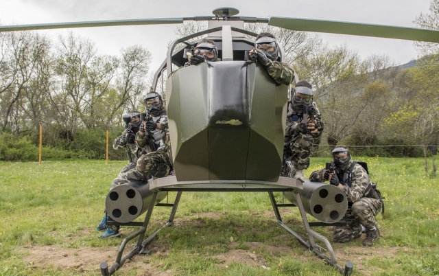  Everyone in the helicopter 
