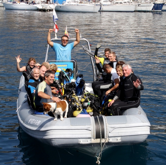 Auf dem Weg zum Tauchen 