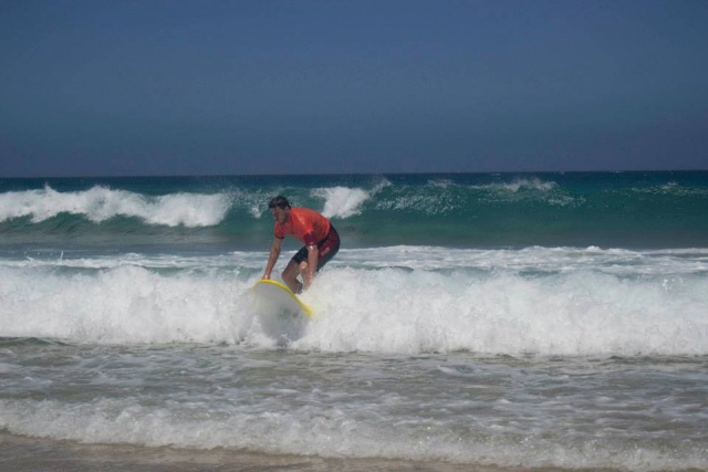 Levantarse en la tabla