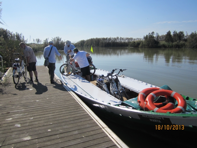  Taking the bikes off the boat 