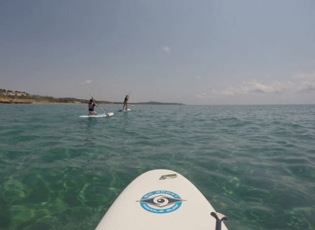 Saliendo de travesia en sup