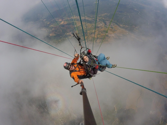 Salto de parapente