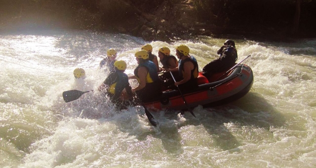 Rafting en el río Genil