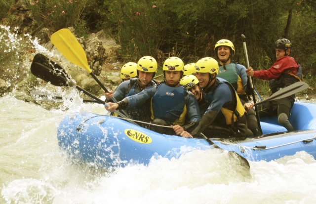 Rafting en el río Genil
