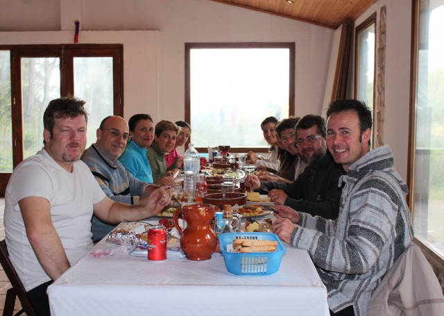 Comida en la sala