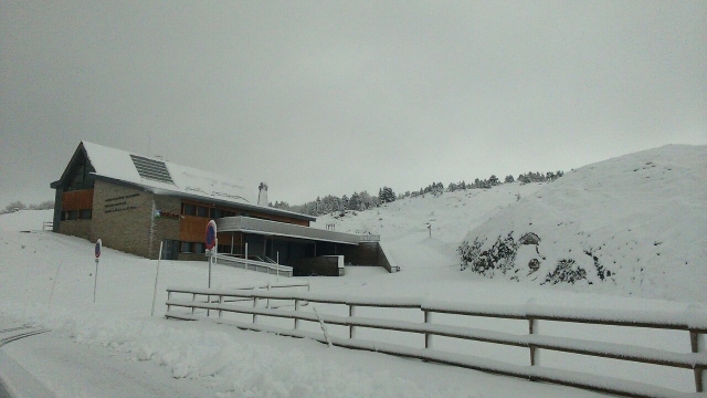 Edificio de la estacion de esqui