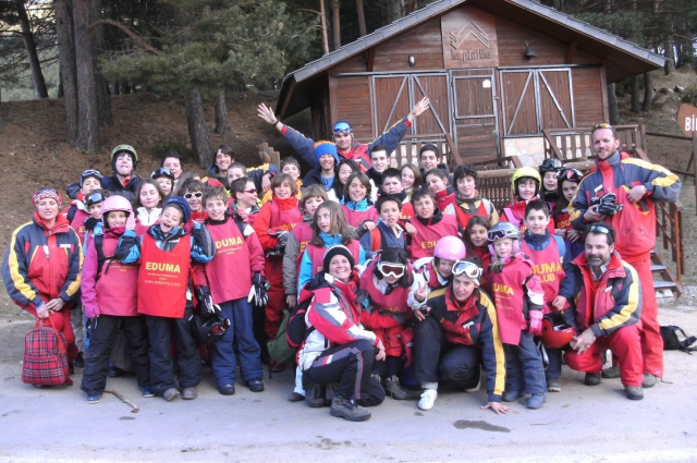 Grupo de esqui organizado