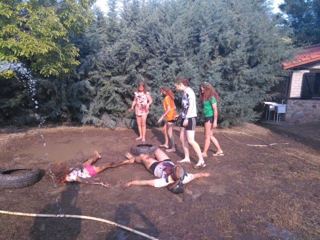  Playing with mud 