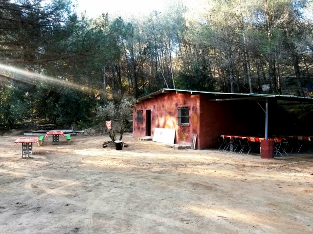 Area de acceso campo de paintball