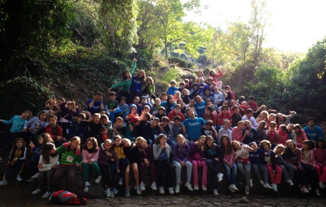 Grupo de alumnos del campamento