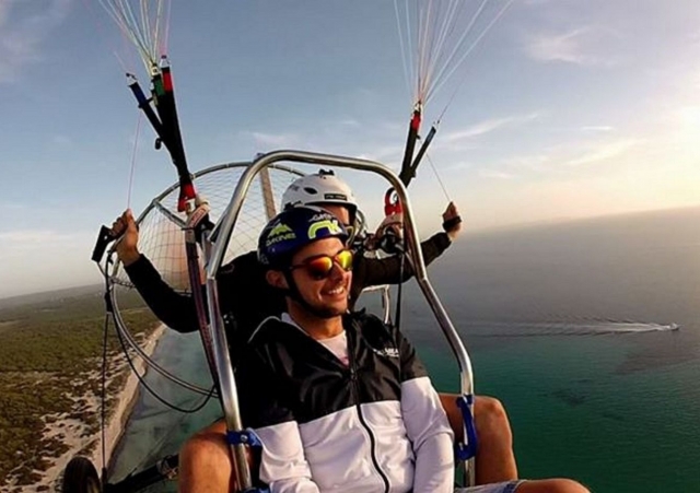 Paramotor en tandem sobre Mallorca