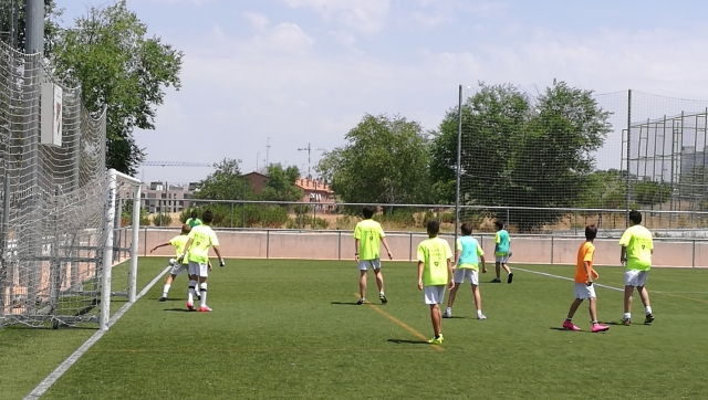  Giocatori in campo in allenamento 