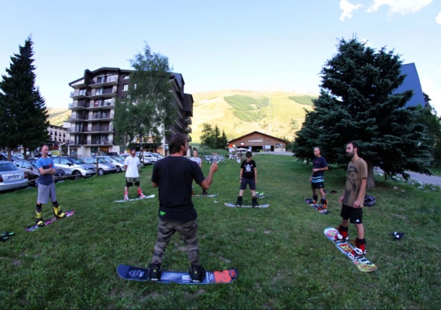  Allenamento con lo snowboard in estate 