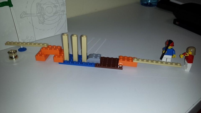 Barca realizzata con i Lego 