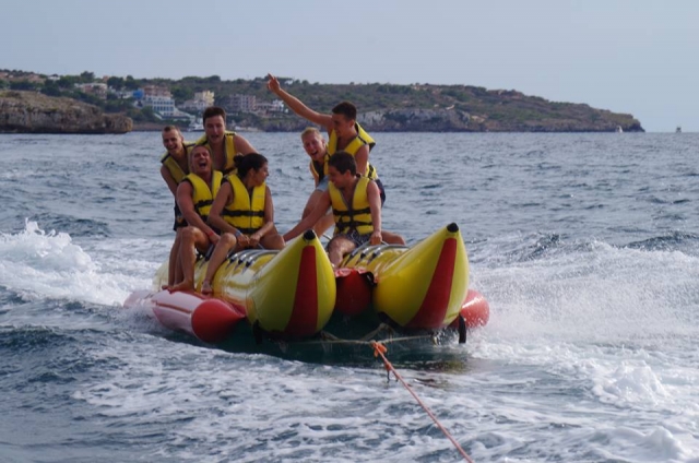 A bordo de la banana boat