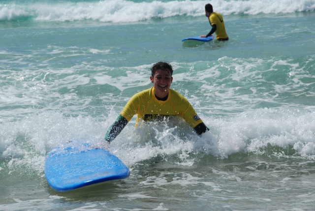 Aprendiendo a surfear