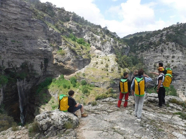  approach to the cave 