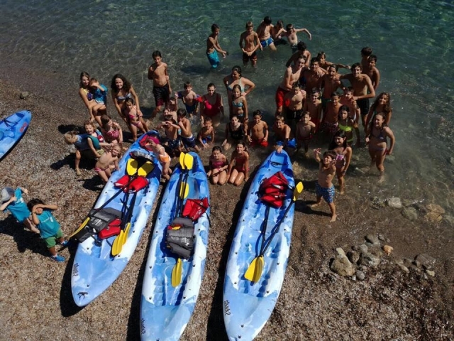  Today it's kayaking 