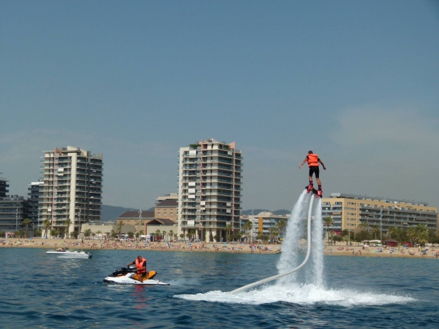 Flyboard en el litoral catalan