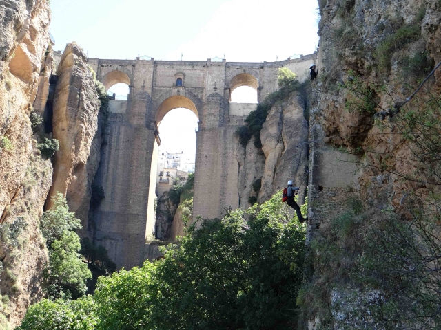En la vía ferramarra del Tajo de Ronda