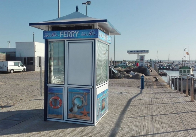 Venta de tickets para el ferry en El Rompido