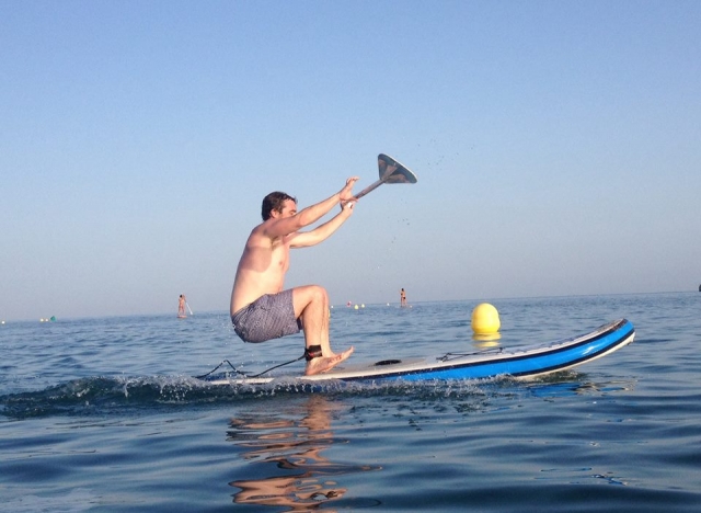  Paddle surfing in Malaga 