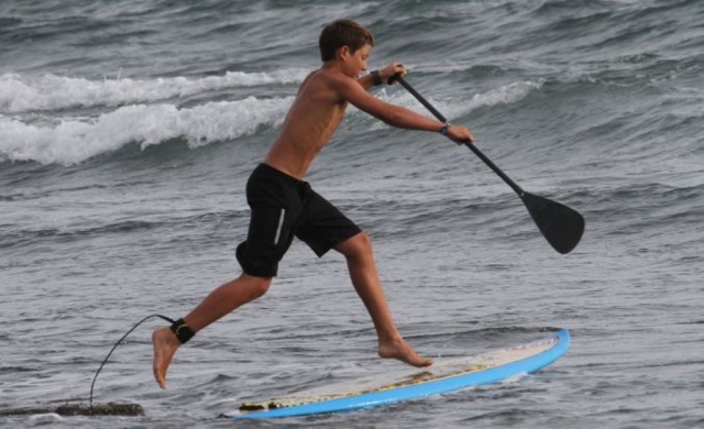 Cogiendo impulso con la tabla de SUP