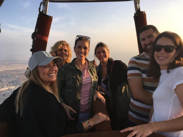 Im Korb über Extremadura 