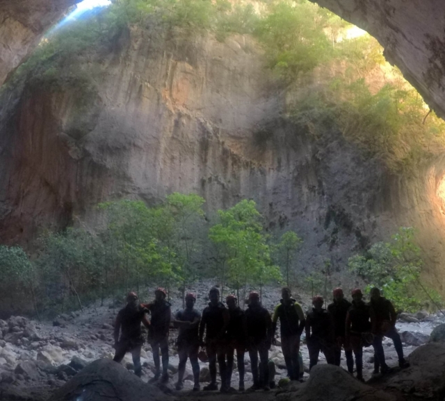 En el barranco de la Garganta Verde