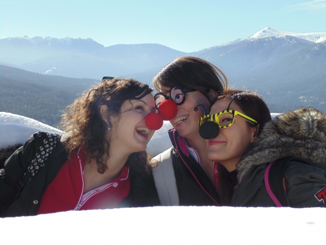 divertido photocall mountain