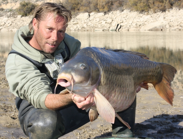  With a carp 