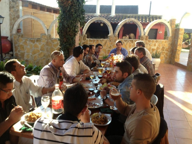 Disfrutando de la comida