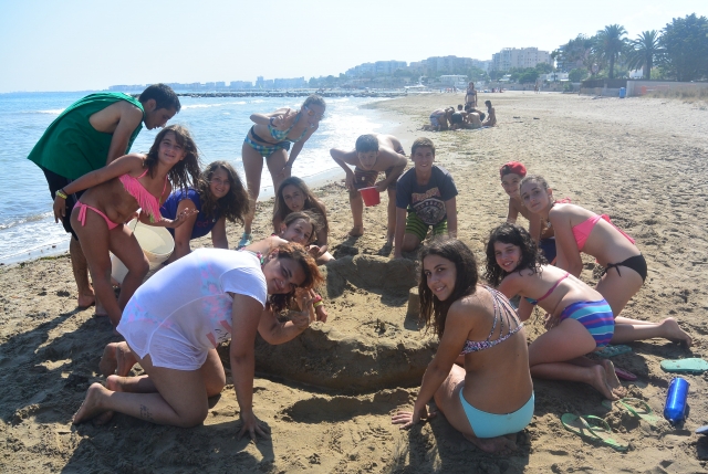 Gymkanas en la playa
