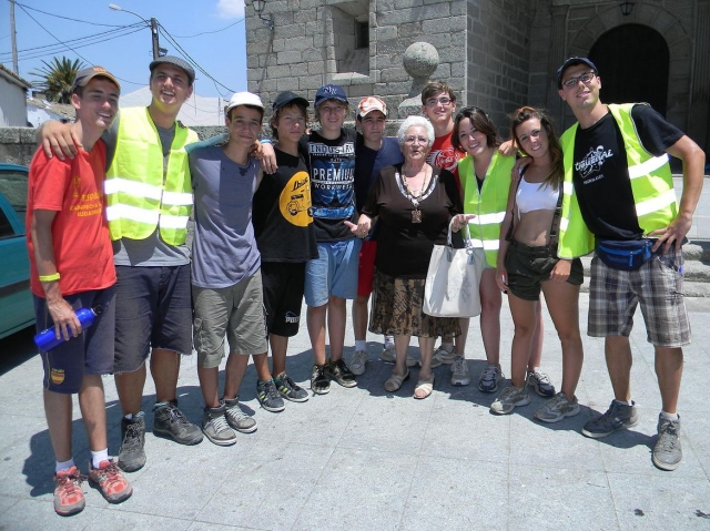 Jugando en el pueblo